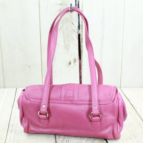 Osgoode Marley Pink Leather Purse Double Handle Shoulder Handbag - Picture 5 of 9